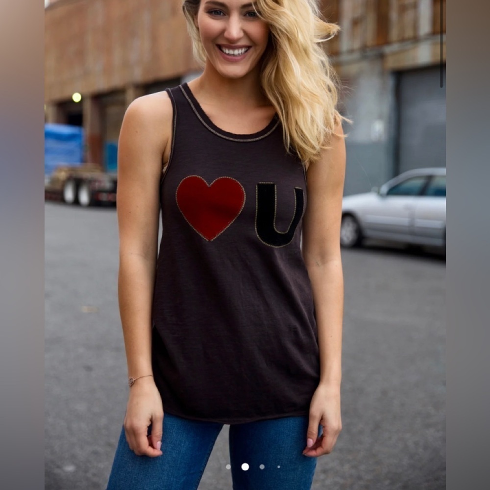 Unsweetened New York Love U Tank Top Black & Red - Picture 2 of 9